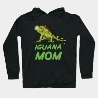 Iguana Mom for Iguana Lovers, Green Hoodie